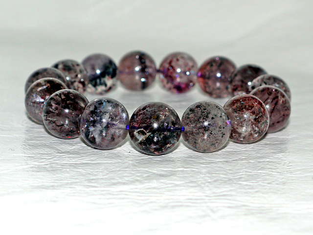 スーパーセブン ブレスレット　14ミリ粒  約20ｃｍ