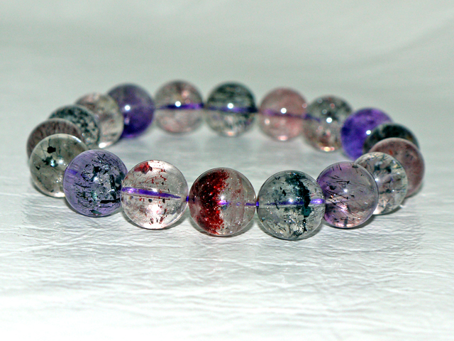 スーパーセブン ブレスレット　11ミリ粒  約19ｃｍ