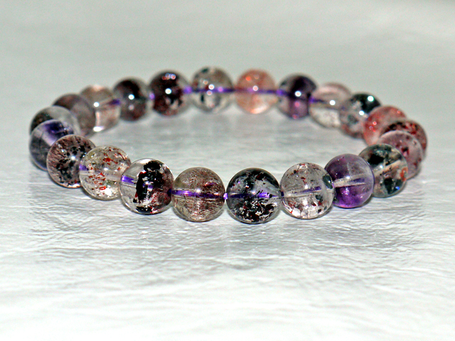 スーパーセブン ブレスレット　8ミリ粒  約19ｃｍ