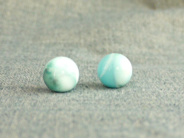 ラリマー 13ミリ貫通穴 粒売り 定型外郵便可　【bzpcs-larimar13mm】