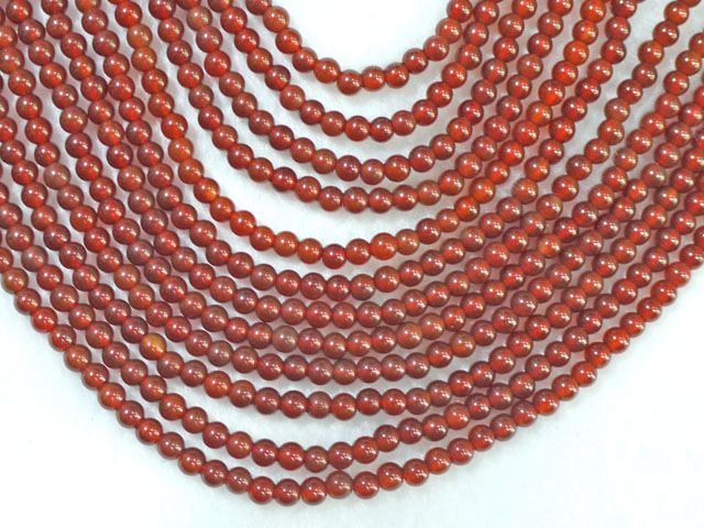 カーネリアン　4ミリ　【bz-carnel-4】【定型外可】