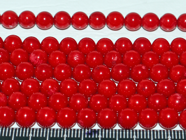 珊瑚（コーラル）レッド　6ミリ