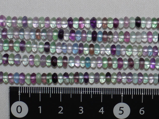 フローライト　ボタン型　約5ミリ×2ミリ