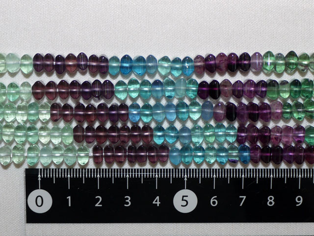 フローライト　座布団型　約6ミリ×4ミリ