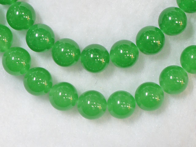 翡翠（グリーン染め）　10ミリ　【bz-jade-dyed-green10】【定型外可】