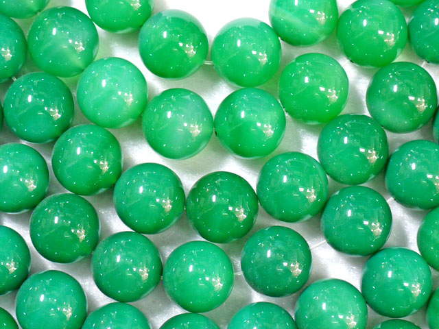 グリーンアゲート　14ミリ　【bz-greenagate-14】【定型外可】