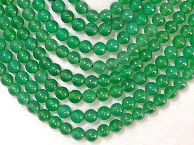 グリーンアゲート　6ミリ　【bz-greenagate-6】【定型外可】