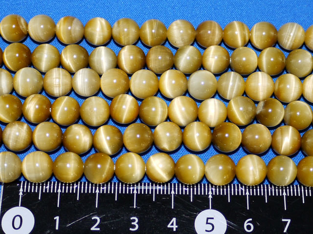 ゴールデンキャッツタイガーアイ　8ミリ