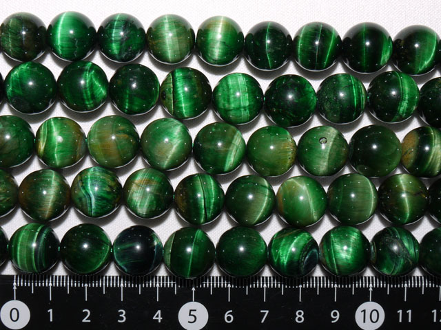 グリーンタイガーアイ　14ミリ