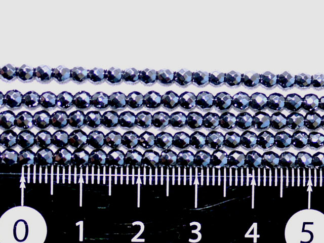 ヘマタイト　32面カット　3ミリ