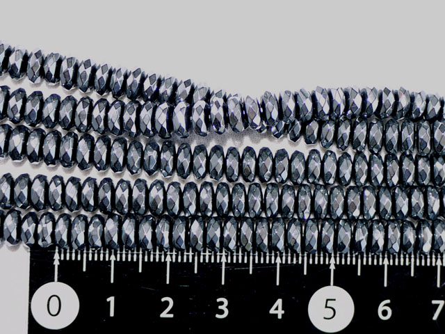 ヘマタイト　平カット　6ミリ×2.5ミリ
