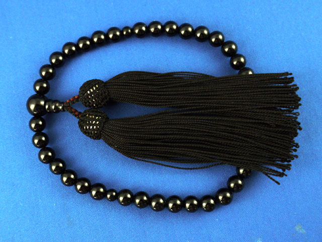 片手念珠　オニキス7ミリ玉