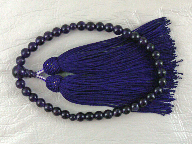 片手念珠  アメジスト　7ミリ玉