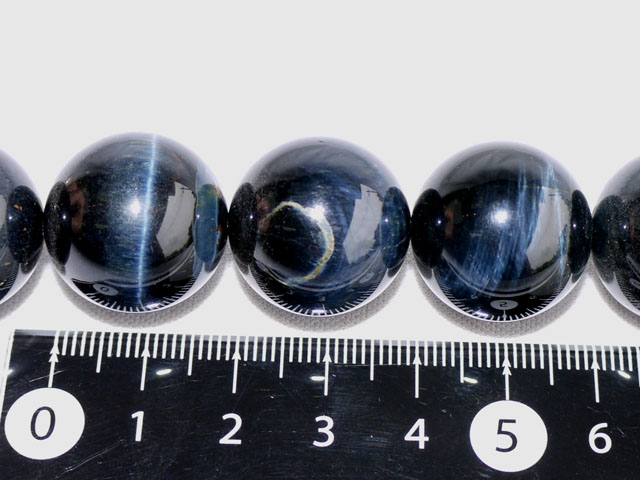 ホークスアイ（紺虎目石） 22ミリ 天然石・パワーストーン・ビーズ