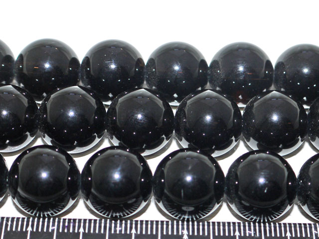 黒水晶（モリオン）　14ミリ　【bz-kurosuisyo-14】【定型外可】