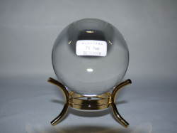 天然本水晶丸玉　74.7ミリ　