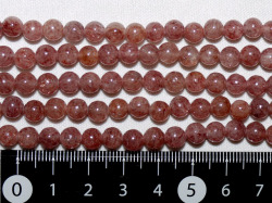 アフリカンレッドアベンチュリン　6ミリ　【bz-af-redaven-6 】【定型外可】