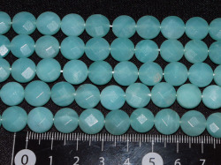 アマゾナイト　ボタン型カット　10ミリ×5ミリ　【bz-amazo-botancut 】【定型外可】