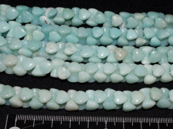 アマゾナイト　ハート型クロス　11ミリ　【bz-amazo-hx】【定型外可】