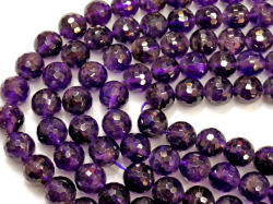 アメジスト　 ミラーカット　12ミリ　【bz-mirror-12】【定型外可】