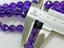 アメジスト　 48面カット　10ミリ　【bz-ame48-10】【定型外可】