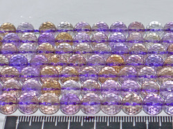 アメトリン　ミラーカット　8ミリ　【bz-ametrine-mirror-8】【定型外可】