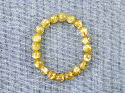 ゴールドルチルクオーツ　ブレスレット　9ミリ　【br-0190-goldrutile】