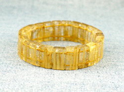 ゴールドルチル バングルブレスレット 【br-0197-goldrutilebangle】