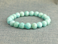 ラリマー ブレスレット 9ミリ 【br-0211-larimar9mm】