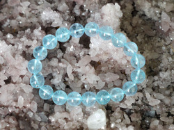 ブルートパーズ ブレスレット 10ミリ　【br-0269-bluetopaz10mm】