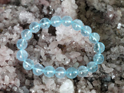 ブルートパーズ ブレスレット 10ミリ　【br-0270-bluetopaz10mm】