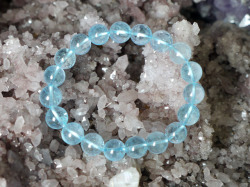 ブルートパーズ ブレスレット 10ミリ　【br-0271-bluetopaz10mm】