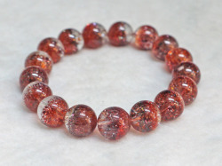 スーパーストロベリークオーツ ブレスレット 12ミリ　【br-0290-superstrawberry12mm】