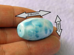 ラリマーワンポイント ブレスレット 19×29ミリ 【br-0298-larimar19
