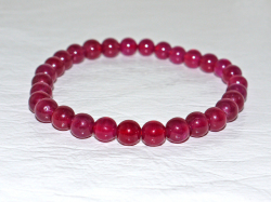 極上ルビー ブレスレット　6ミリ