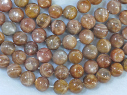 ブラウンムーンストーン　10ミリ　【bz-brownmoon-10】【定型外可】