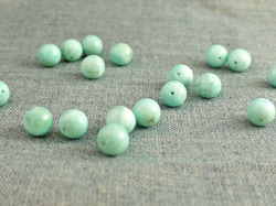 ラリマー 10ミリ貫通穴 粒売り 定型外郵便可　【bzpcs-larimar10mm】
