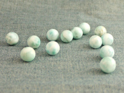 ラリマー 12ミリ貫通穴 粒売り 定型外郵便可　【bzpcs-larimar12mm】
