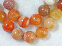 カーネリアン マルチカラー　12ミリ　【bz-carnelmulti-12】【定型外可】