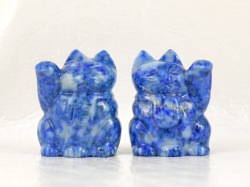 ラピスラズリ 招き猫ペア