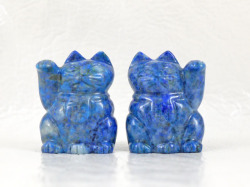 ラピスラズリ 招き猫ペア