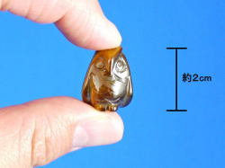 虎目石のフクロウ置物  ２ｃｍ　【cho048】【定型外可】