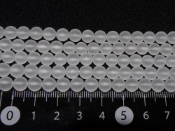 水晶  6ミリ 艶消し