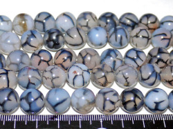 ドラゴンアゲート（黒龍紋瑪瑙）　12ミリ 　