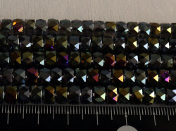 ブラックオーラ　円柱型カット　7ミリ×4ミリ