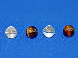 梵字彫刻ビーズ　いぬ・いのしし年生まれ　10ミリ