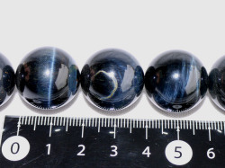 ホークスアイ（紺虎目石） 22ミリ 天然石・パワーストーン・ビーズ