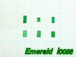 エメラルド　ルース　6個 1.088ｃｔ　【loose-002-emerald】【定型外郵便可】