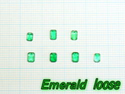 エメラルド　ルース　7個 1.494ｃｔ　【loose-003-emerald】【定型外郵便可】