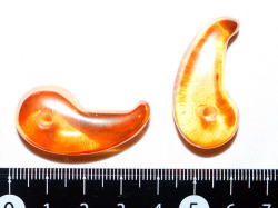 ゴールデンオーラ勾玉　35ミリ 【mt0040】【定型外可】